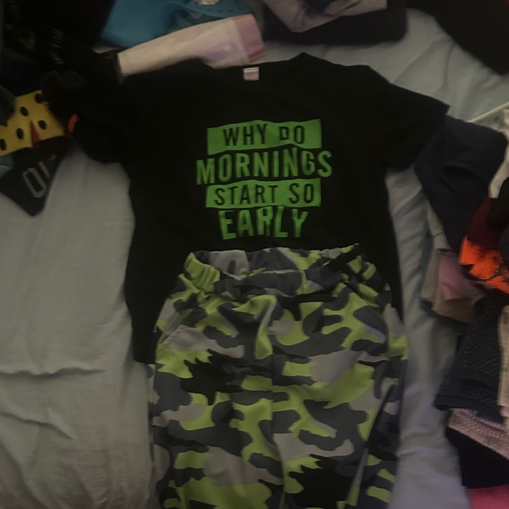 Kids Camouflage Set - Black and Green